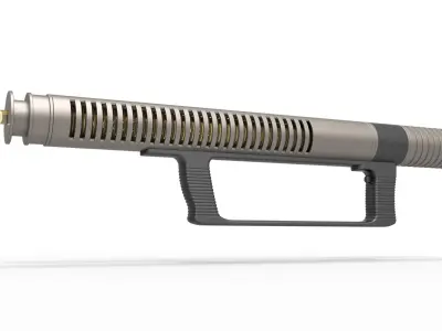 Laser Rifle from the movie Forbidden Planet 1956 3D print model