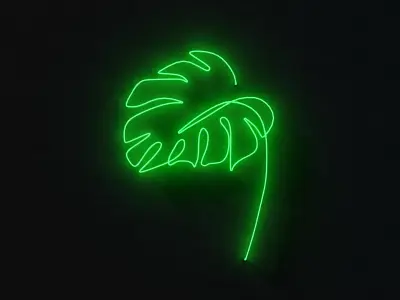 Neon 3D Model 19 - Leaf 1 3D model