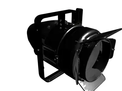 Professional Studio Spotlight Light Fixture Low-poly 3D model