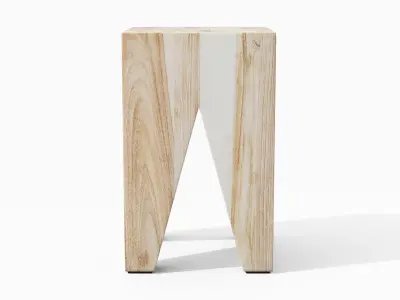 Tana Stool Low-poly 3D model