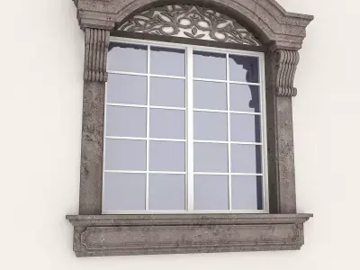 Window Frame 15 Low-poly 3D model