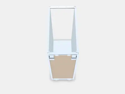 METOD Base cabinet frame 6 Low-poly 3D model