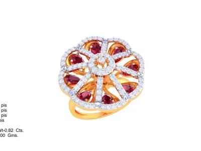 Women Ring MTL 3dm STL OBJ FBX Details 3D print model 33