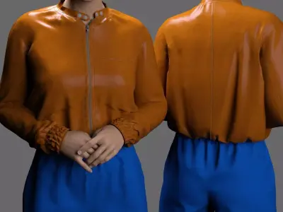 MS 2-in-1 Female Bomber Jackets - G8F and G9 3D model
