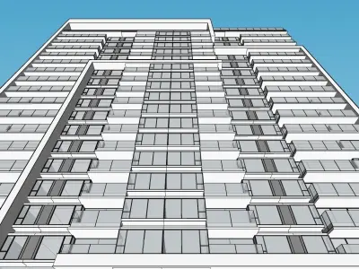 highrise office 3d model 3D model