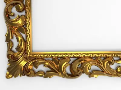 carved frame  3D model