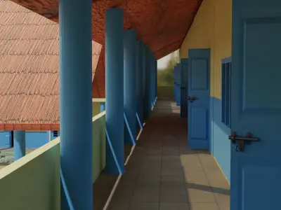 government school model Free 3D model
