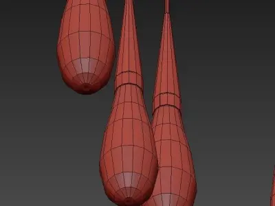 TEARDROP 1 blood dripping from ceiling 3D model