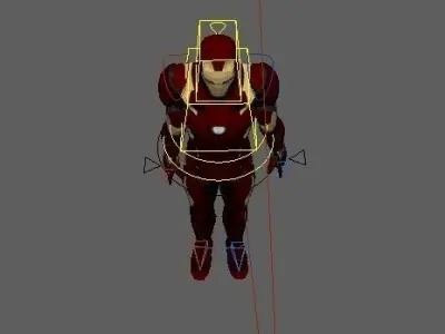 Iron Man Civil War Mark 45 Rigged Low-poly 3D model