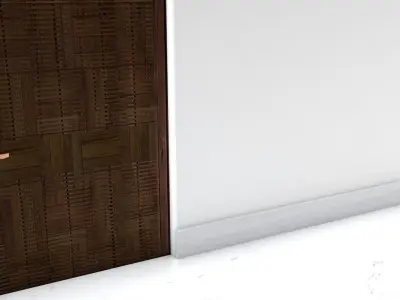 3D House modern with balconies Low-poly 3D model