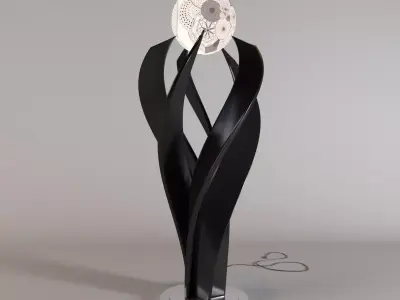 metal floor lamp 3D model