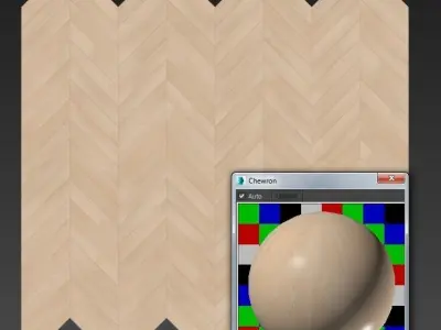 Parquet chevron classic light Floor Low-poly 3D model