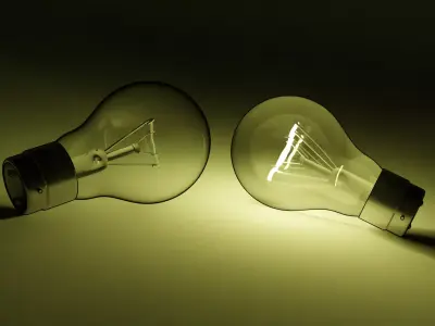 Light bulb 3D model 10