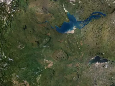 Canada Terrain 3D Map 3D model