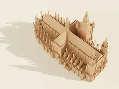 St Vitus Cathedral 3D print model