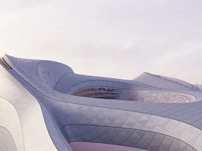 Futuristic building  51 3D model