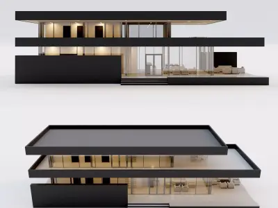 Villa house 4 3D model