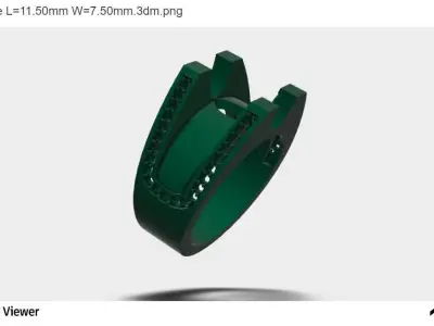 Men Ring With Diamond Cut Center 3D print model