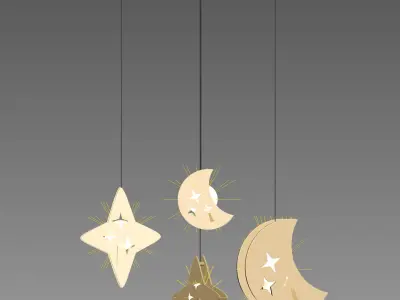 Moon Light Lamp 3D model