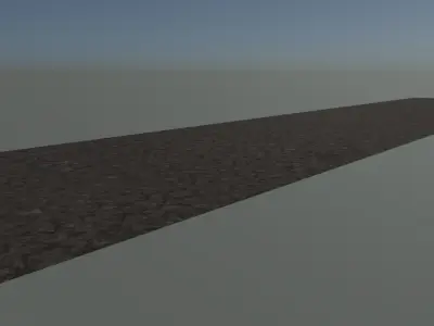 Asphalt road Free low-poly 3D model