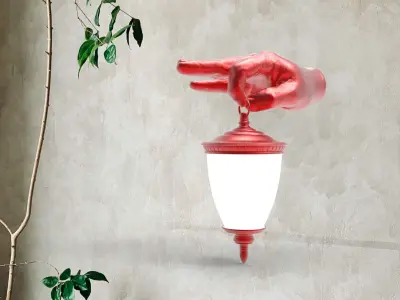 hand Wall Lamp 3D print model purchase