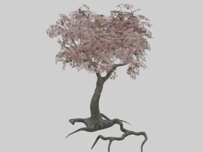 Low Poly Japanese Shinto Temple Pack With PBR Materials Low-poly 3D model