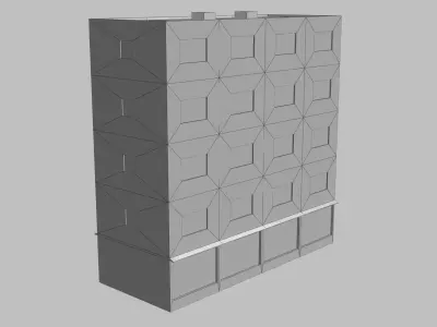 Urban building Free low-poly 3D model purchase