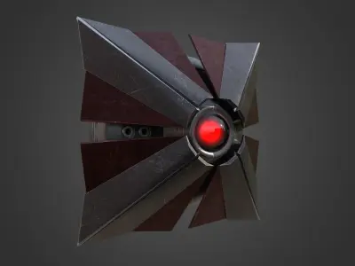 Sci-Fi Enemy Drone Low-poly 3D model