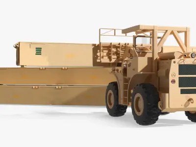  Stacked Missile Canisters and Tactical Hauler Sand 