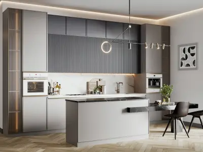 Kitchen 02 3D model buy