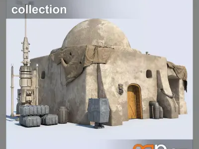 Tatooine Set - 01 3D model