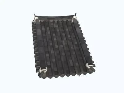 Traditional Korean Hanok Modular Roof Set 3D model
