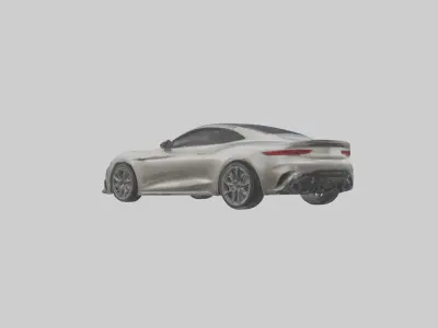 Highperformance Luxury Coupe model Low-poly 3D model