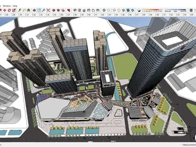 Sketchup Shopping Center D3 3D model