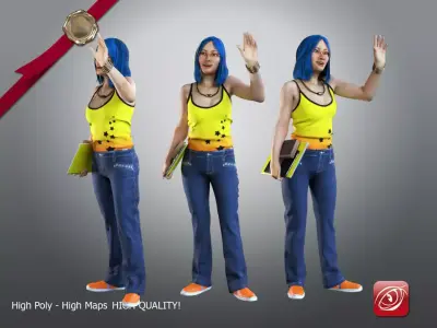 Student Female A AS 21 30 A 001 3D model