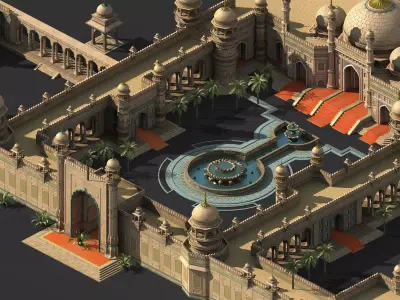 Muslim-Treasure State-Architecture 3D model