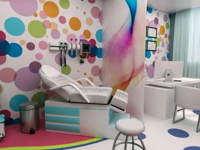 MEDICAL SPACES-DOCTOR OFFICE-PEDIATRIC CLINIC 3D model