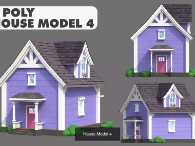 House Pack Stylized Low Poly