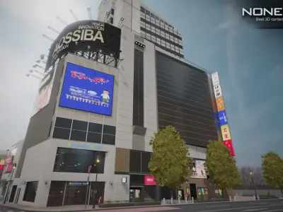 Shibuya Block 01 Unity Low-poly 3D model
