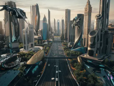 Dubai futuristic 3D model