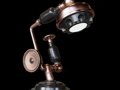 Vintage lab lamp 3D model