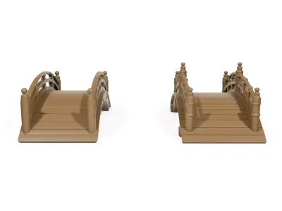 Japanese bridges 3D print model