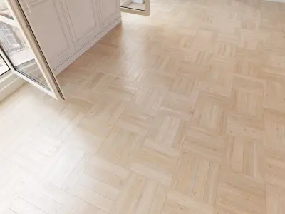 Herringbone parquet 37 WITHOUT PLUGINS 3D model
