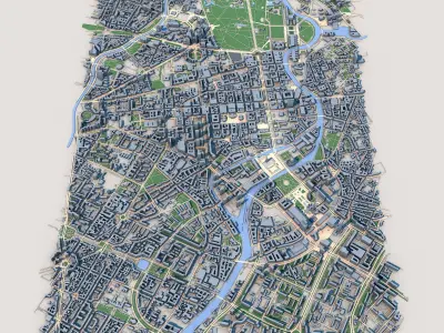 Berlin City Germany 3D model