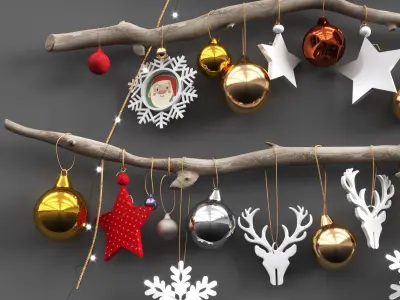 Christmas decor 3D model