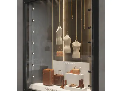 Shop window display 3 3D model