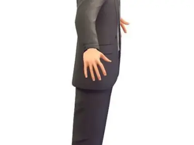 Cartoon Low Poly Style Avatar 009 Low-poly 3D model