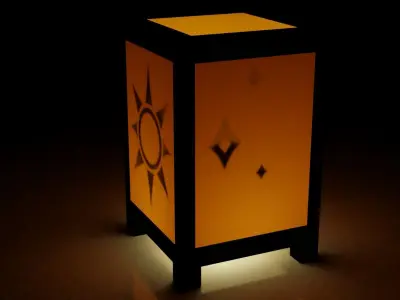 Paper Lamp - Lighting Collection 3D model