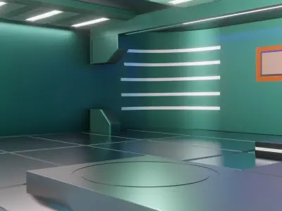Sci Fi Lab Low-poly 3D model purchase