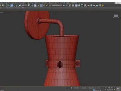 Julia Sconce Low-poly 3D model